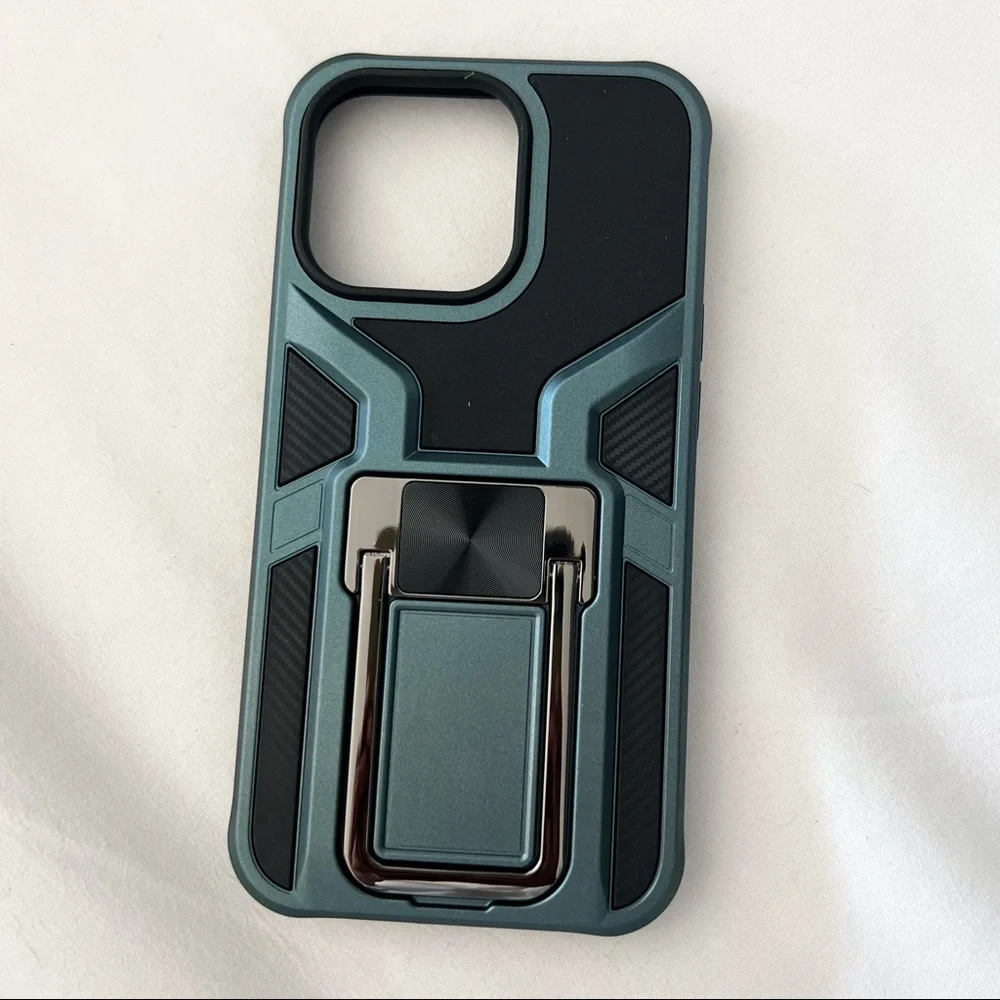 Green iPhone 13 Pro Case Shockproof Duty Protective Cover Dual Layers